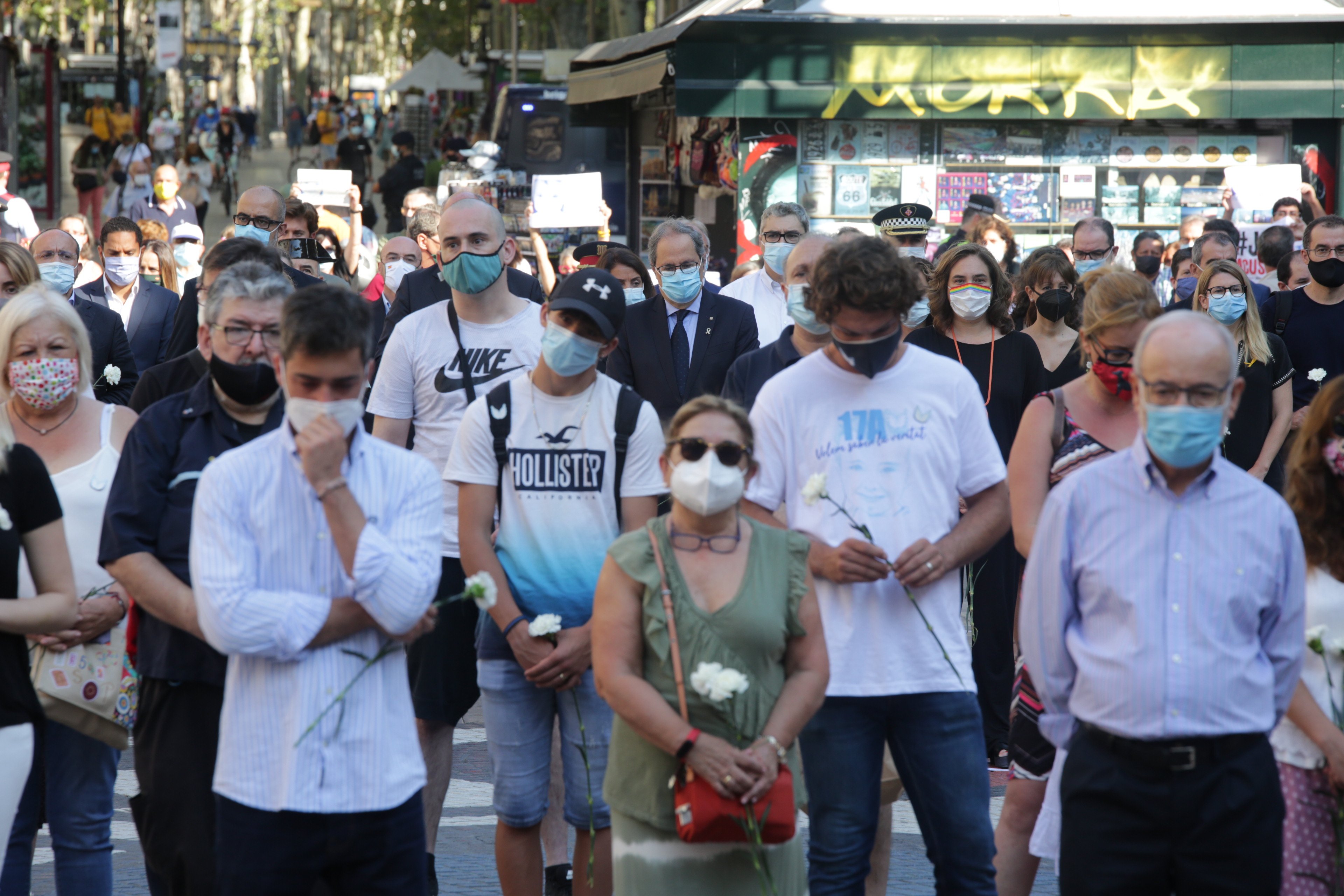 Homage held to terror victims on Barcelona's Rambla as new campaign demands truth