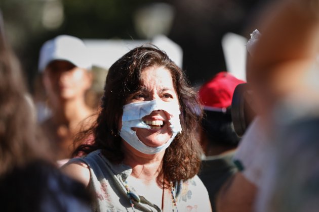 Manifestando negacionista Covid19 Madrid EP