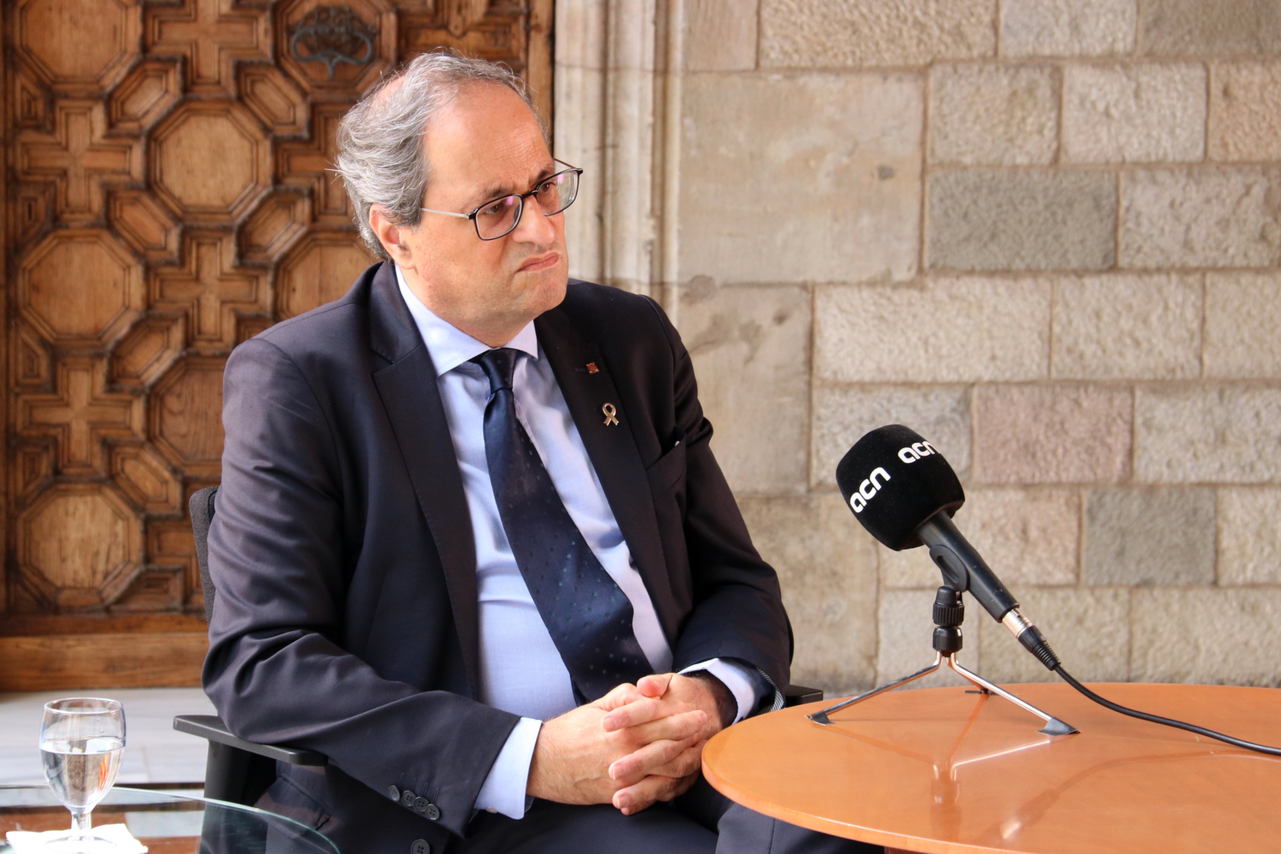 Torra: "Si no lo vemos en un papel no iremos a la mesa de diálogo"