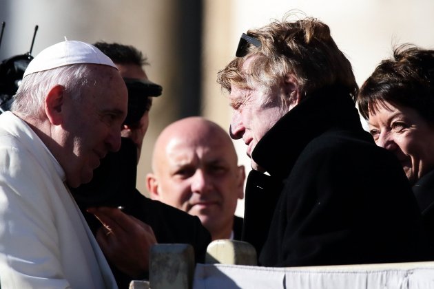 Robert Redford con el Papa Francesc, 2019 EP