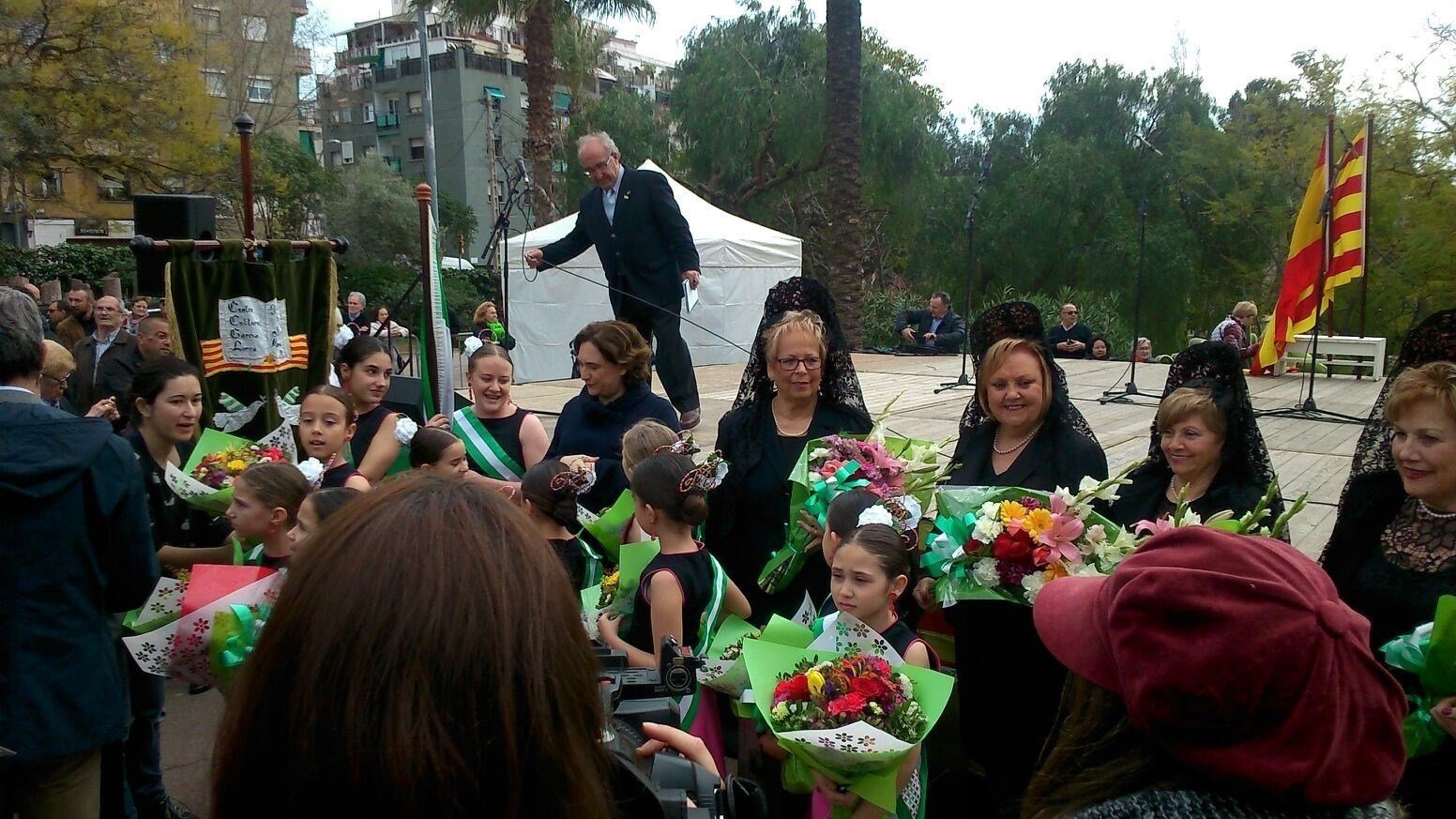 Borràs y Colau honran a Blas Infante en Barcelona