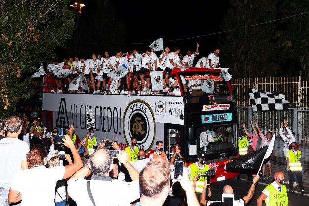 Spezia celebracio Serie A Salva EFE