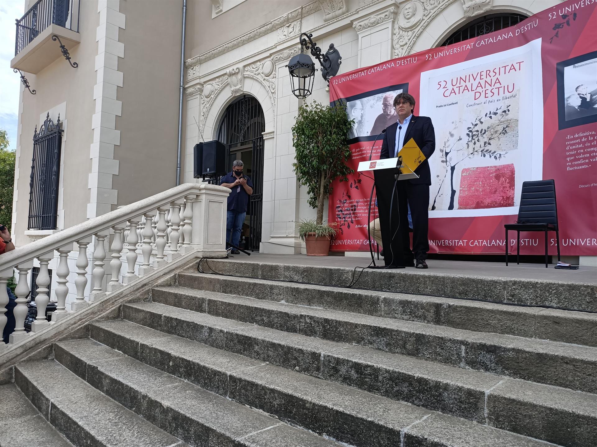 Puigdemont: "The state tried to decapitate the independence movement and failed"