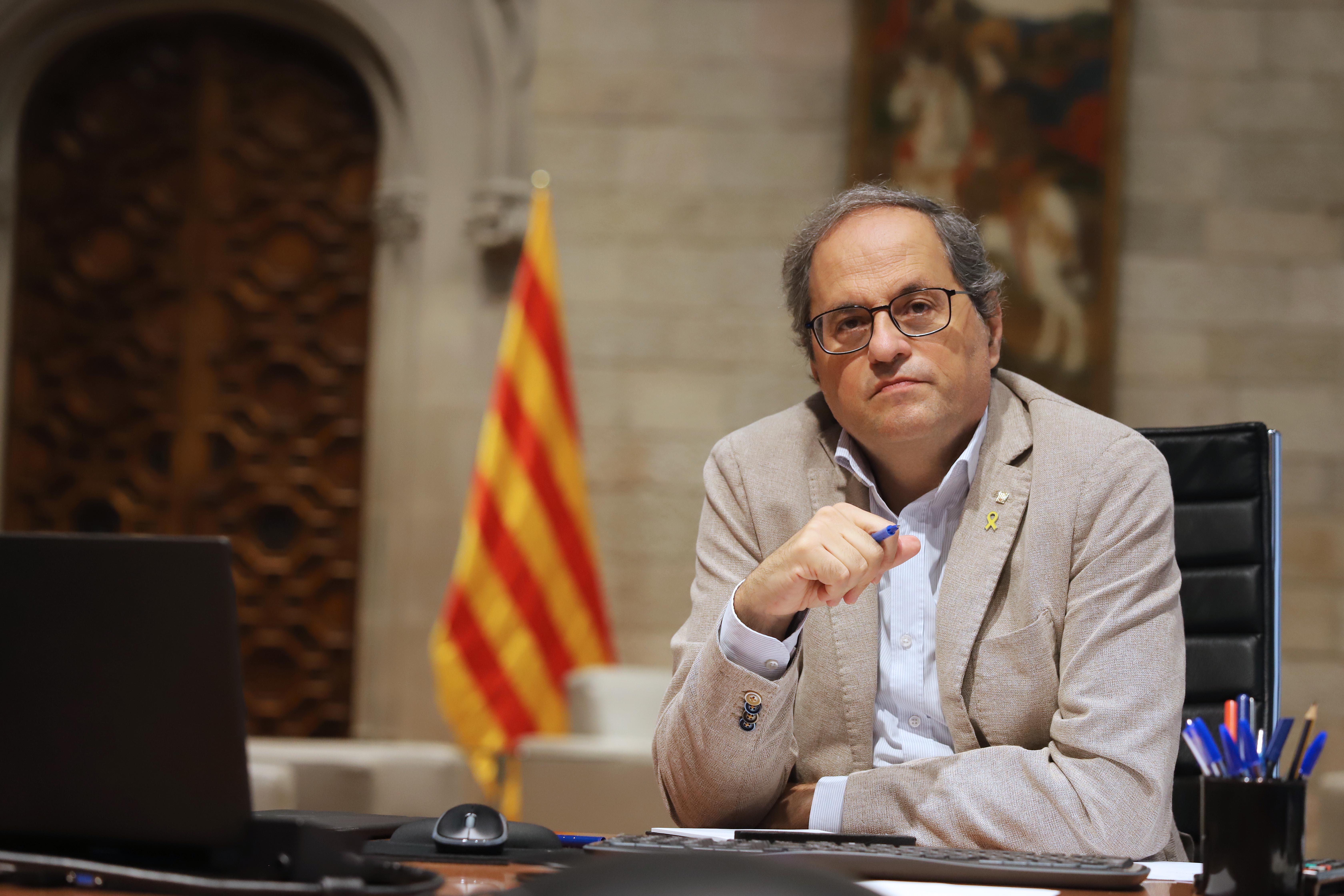 Torra responde a Sánchez: "Ahora parece que el virus sí entiende de territorios"