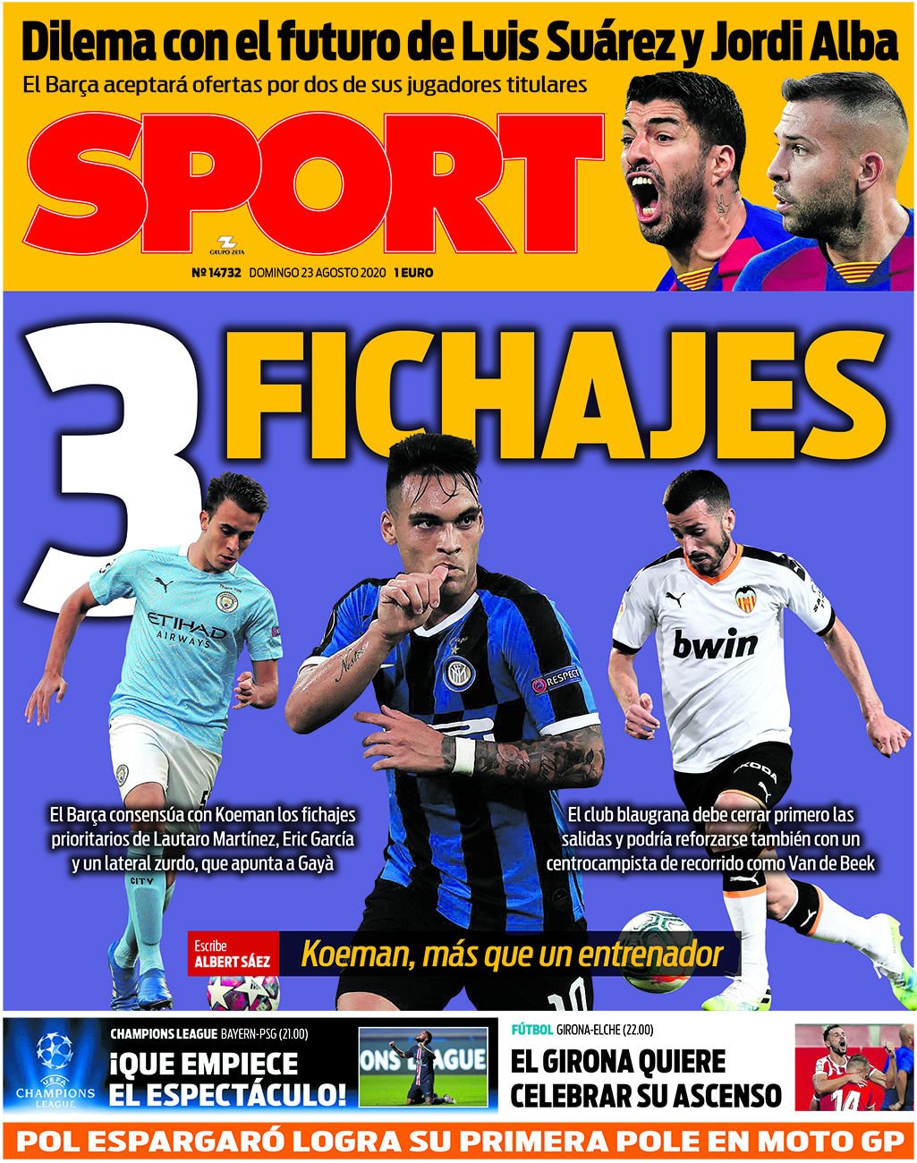 Sport Portada 23 08 2020