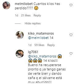 Comentaris a la publicació de Kiko Matamoros