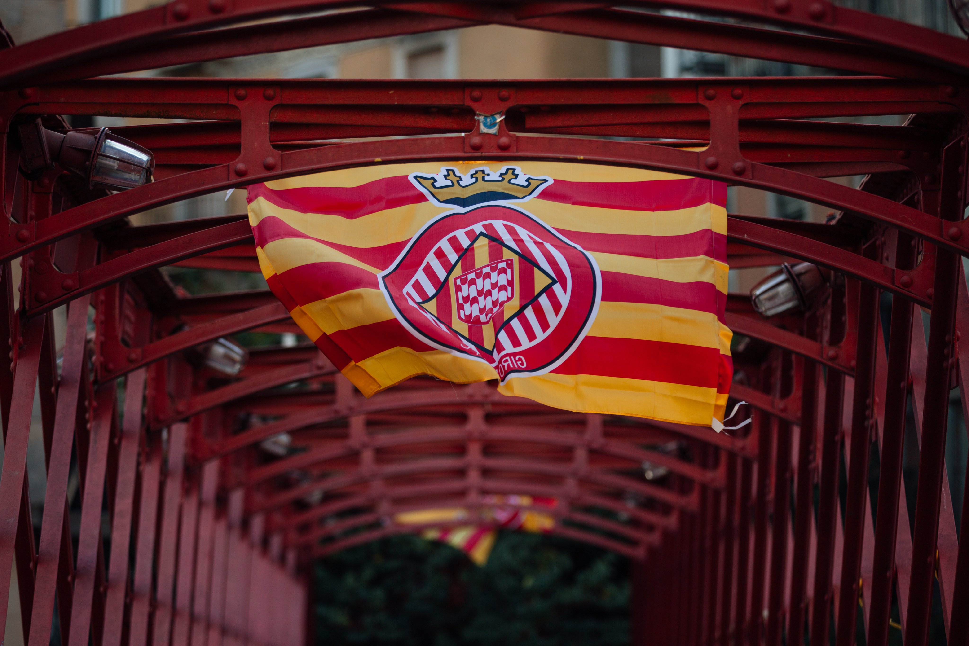 Girona senyera Foto Girona FC