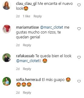 Comentarios en la publicación de Marc Clotet3