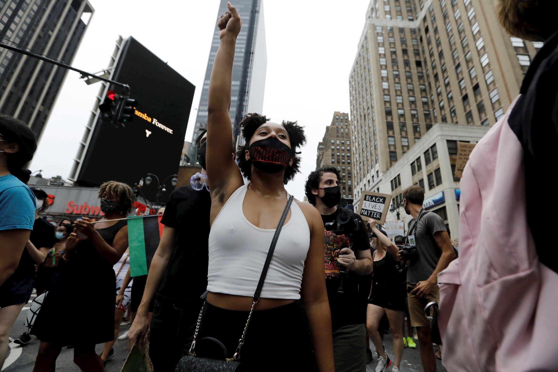 Protestes a Nova York després dels trets de la policia contra un afroamericà