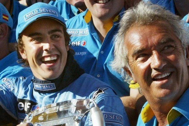 flavio briatore fernando alonso formula 1 renault @briatoreflavio flavio briatore fernando alonso formula 1 renault @briatoreflavio