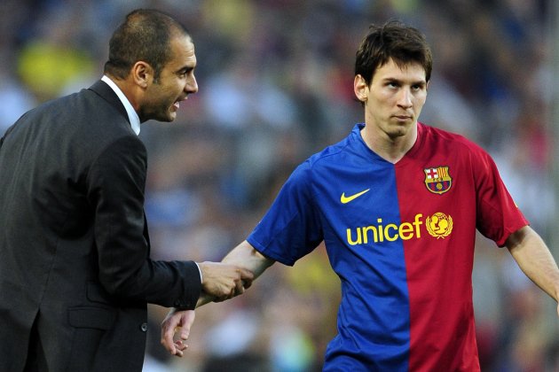 Pep Guardiola Leo Messi GTRES