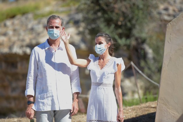 Felipe y Letícia guayabera Eivissa GTRES