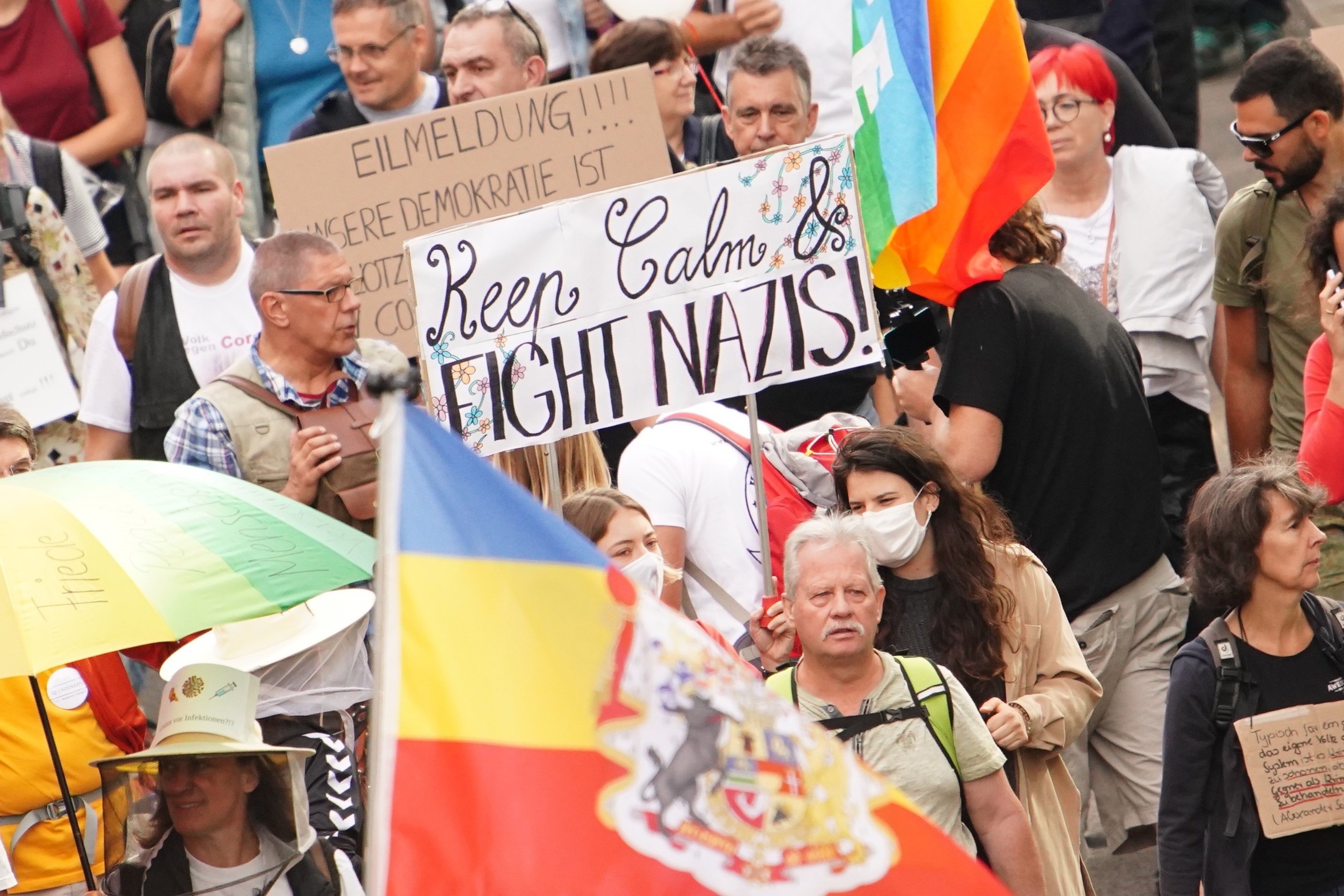 La Policía de Berlín disuelve una marcha contra las restricciones por la Covid