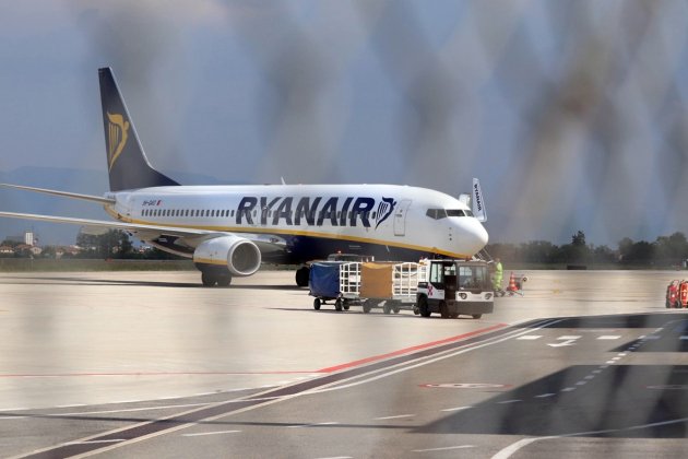 Una avión de Ryanair llega en Italia el 14 de agosto de 2020. Foto: Efe