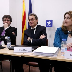 Carles Puigdemont, Artur Mas i Marta Pascal ACN Carles Puigdemont, Artur Mas i Marta Pascal ACN