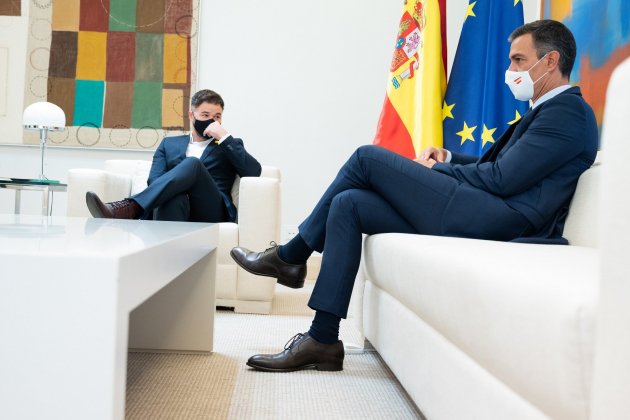 Gabriel Rufián i Pedro Sánchez Moncloa