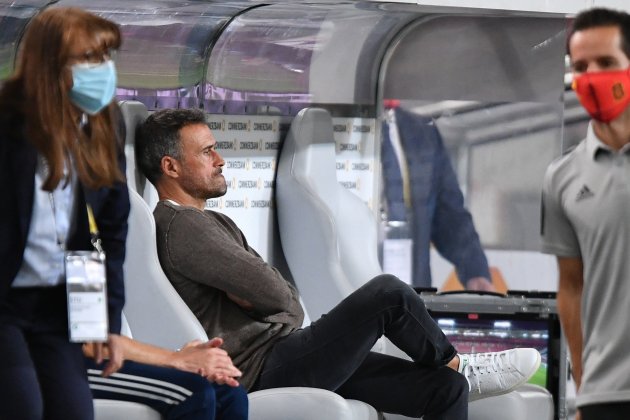 Luis Enrique triste enfadado España seleccio española uefa nations league EFE