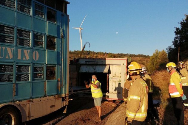bombersvedells vadells en accident a Calonge de Segarra / Bombers