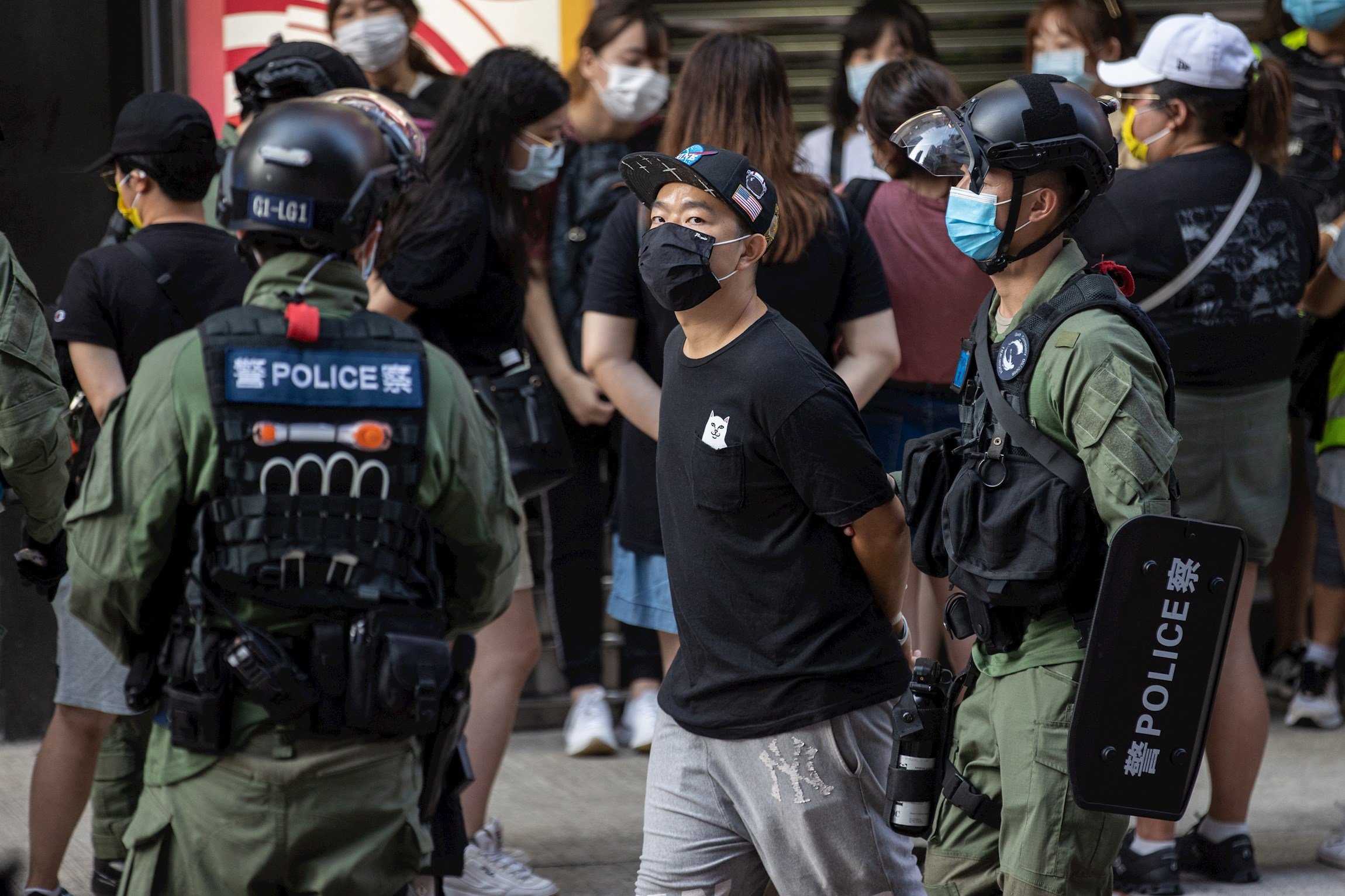 Una nueva protesta en Hong Kong termina con al menos 289 detenidos
