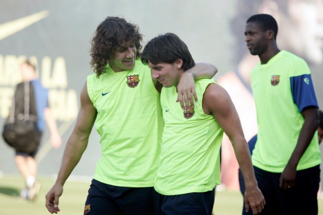 Carles Puyol Leo Messi entrenamiento @Carles5Puyol