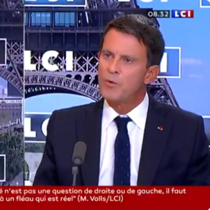 Manuel Valls televisió LCI Manuel Valls televisió LCI