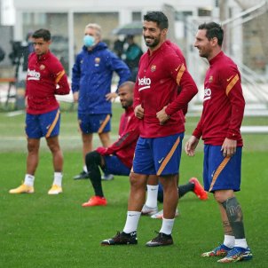 Luis Suarez Leo Messi Barca entrenament @FCB Luis Suarez Leo Messi Barca entrenament @FCB