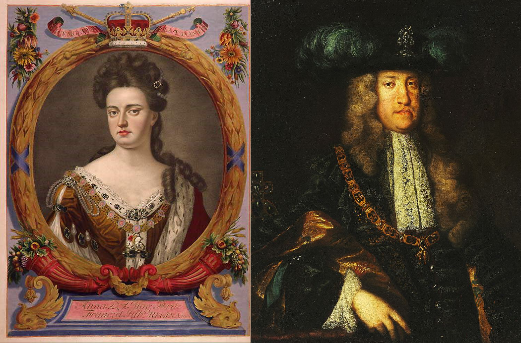 Anna de Inglaterra y Carles d'Habsburg. Font Viquipedia