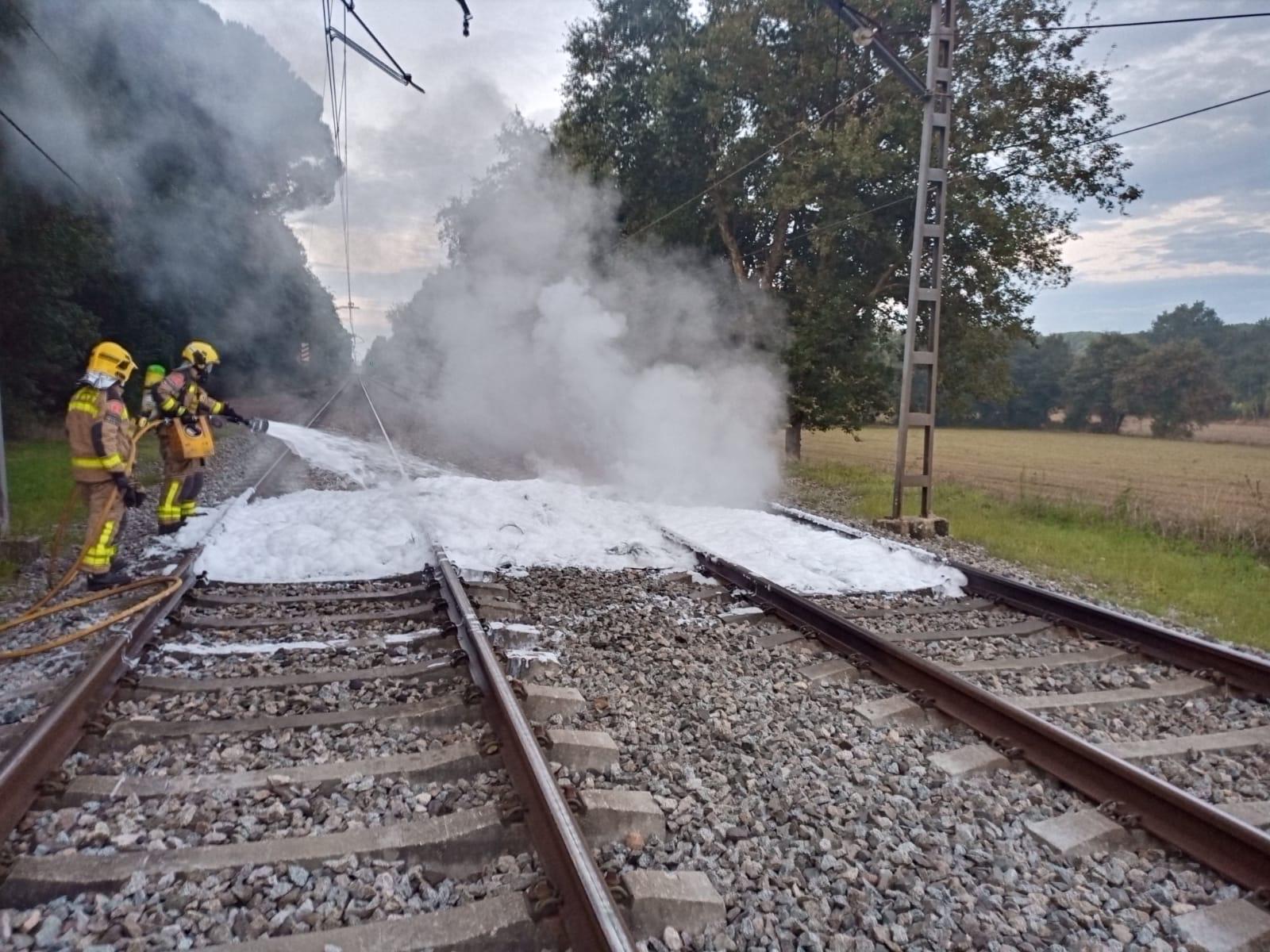 Bomberos Rodalies 11S Diada Incendio
