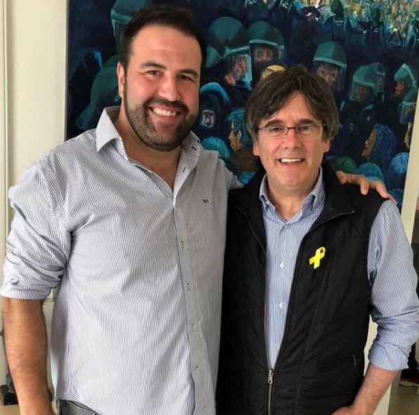 Jon Iñárritu amb Carles Puigdemont @joninarritu