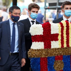 Josep Maria Bartomeu ofrena floral Rafael Casanova EFE Josep Maria Bartomeu ofrena floral Rafael Casanova EFE