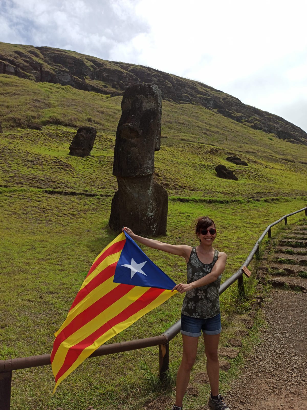 fotos lectores isla de pascua cécile y Mauricio