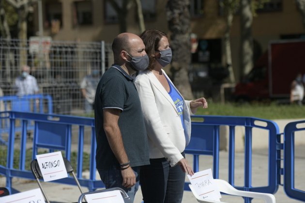 Acto Diada 2020 Òmnium Mauri y Paluzie Maria COntreras Cuello|Garganta