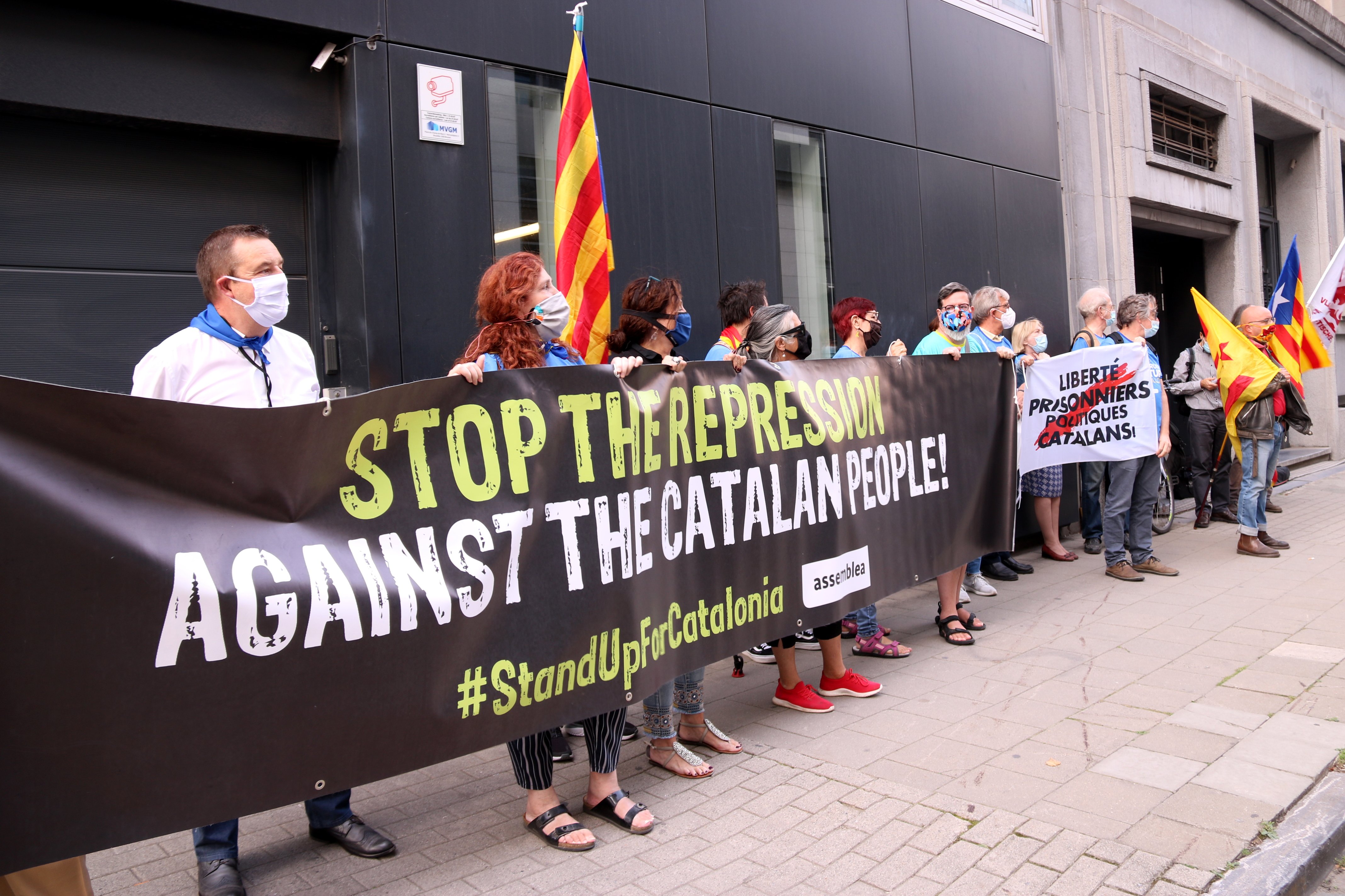 Concentración Belgica Diada 2020 - acn