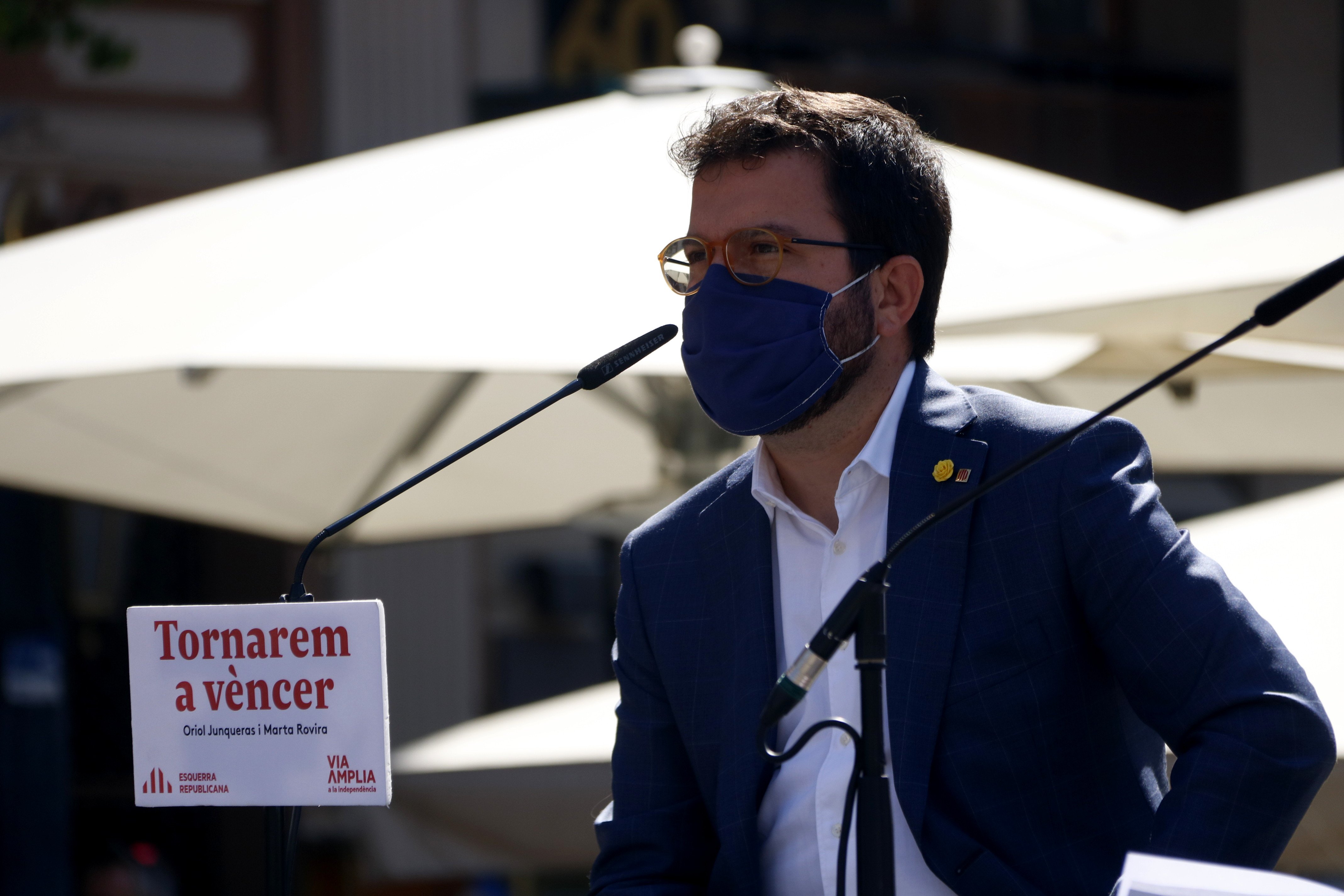 Aragonès emplaça Junts a pactar una resposta a la inhabilitació de Torra