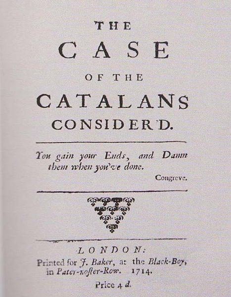 El caso de los catalanes (1714). Font Viquipedia