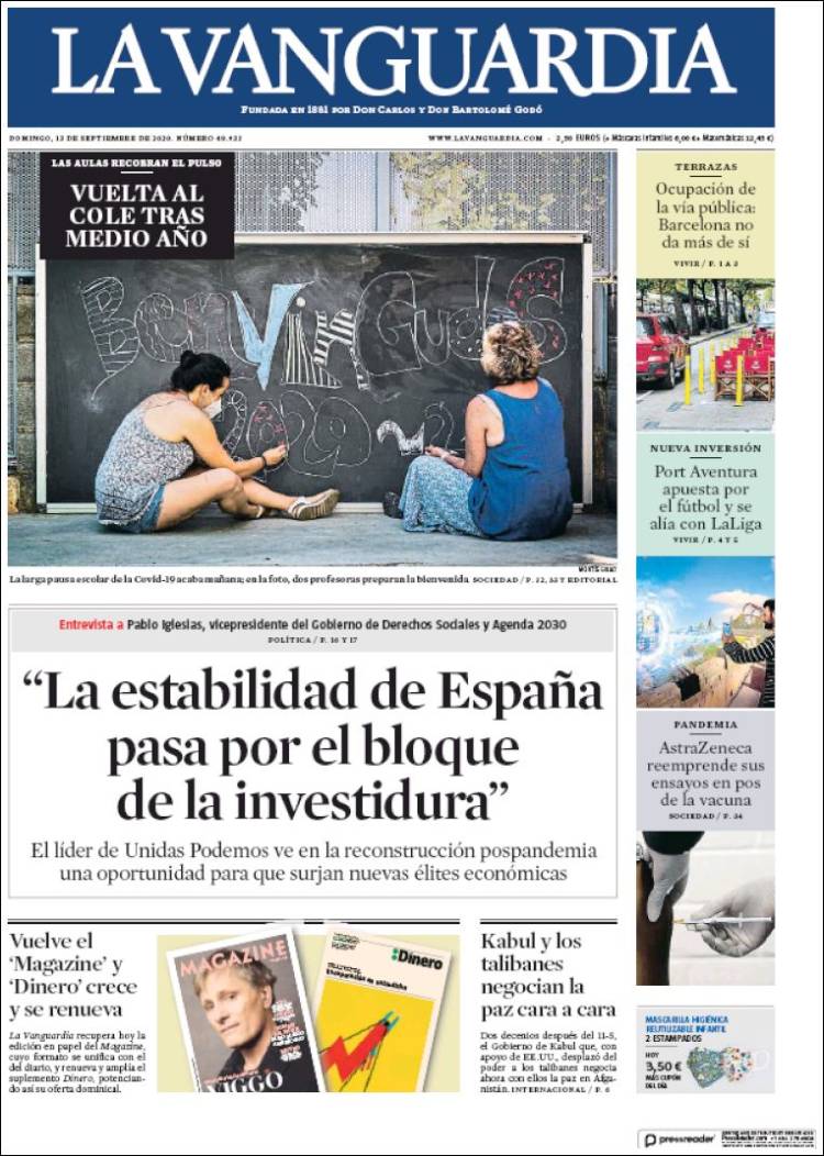 LA VANGUARDIA 13 setembre