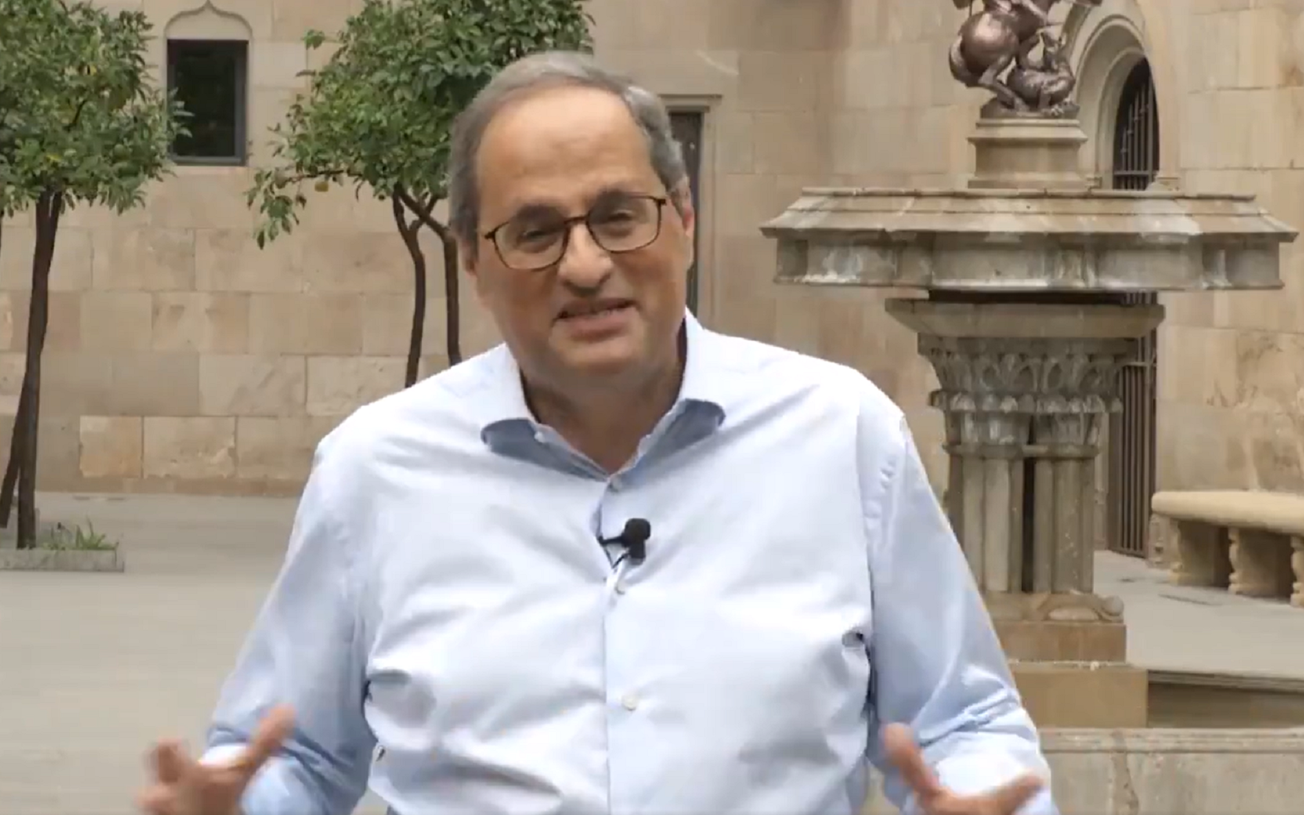 Torra, a los escolares: "Todo el mundo está a vuestro lado"