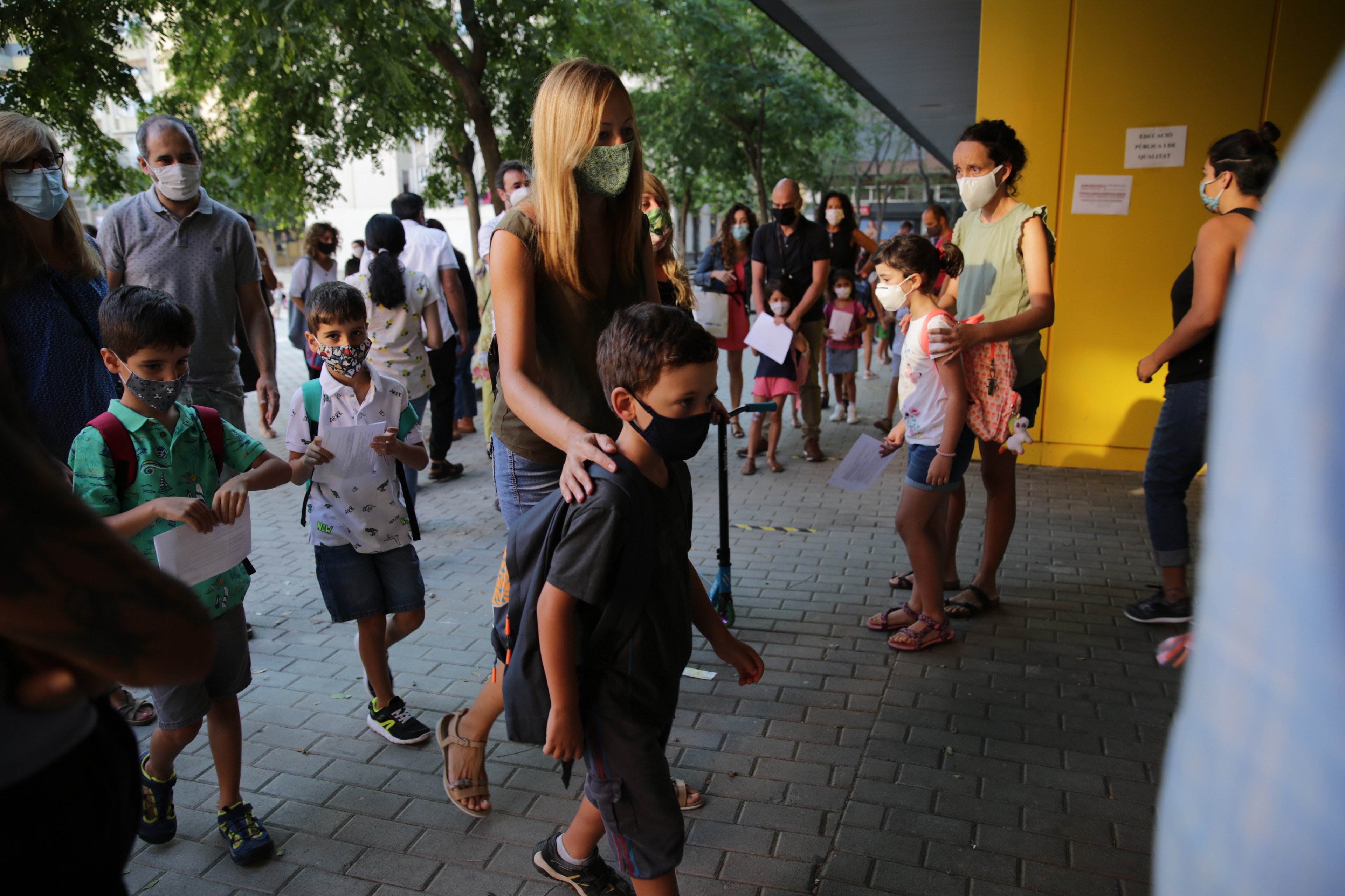 Los alumnos de las Terres de l'Ebre podrían no llevar mascarilla en la escuela