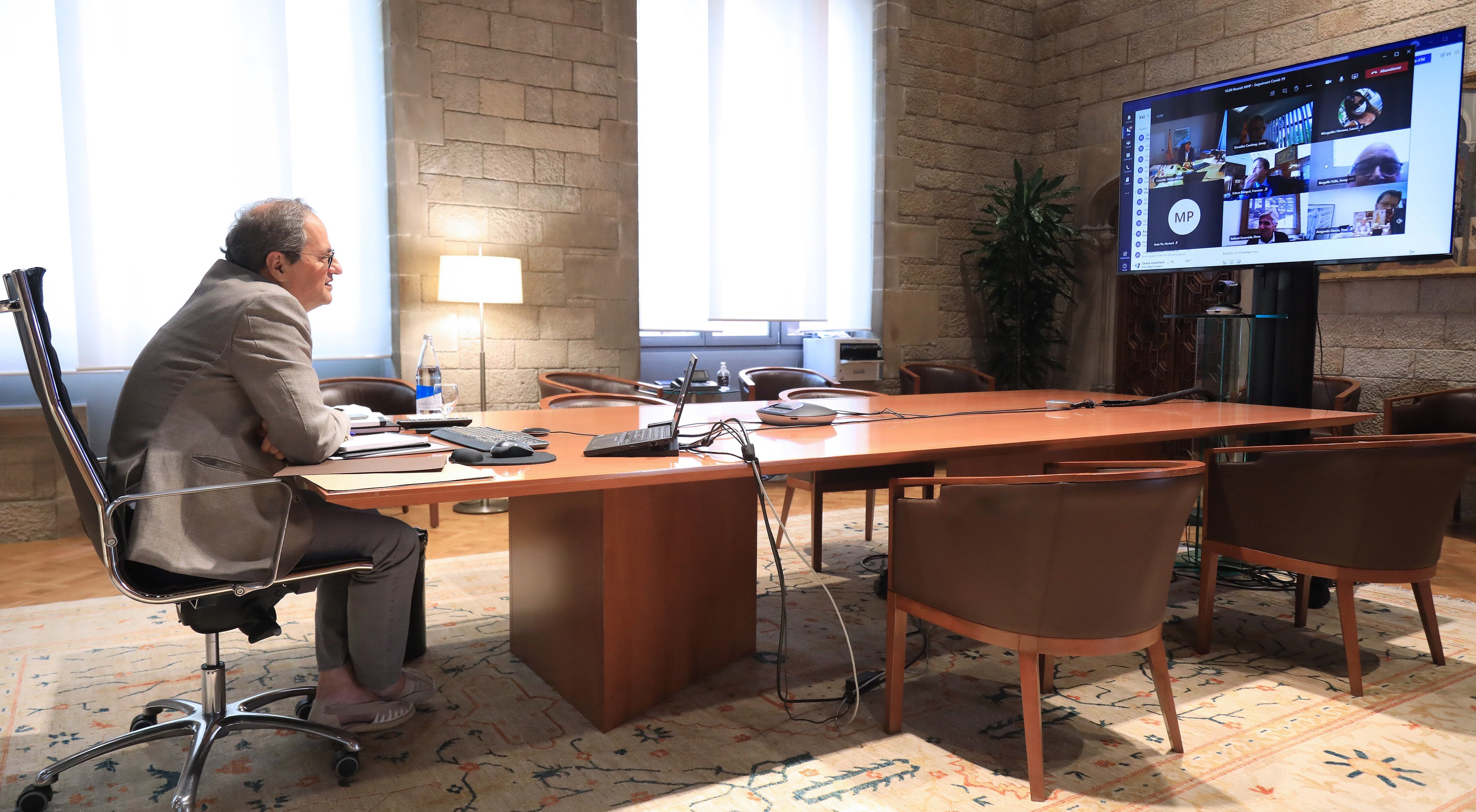 El 'look' casual de Torra