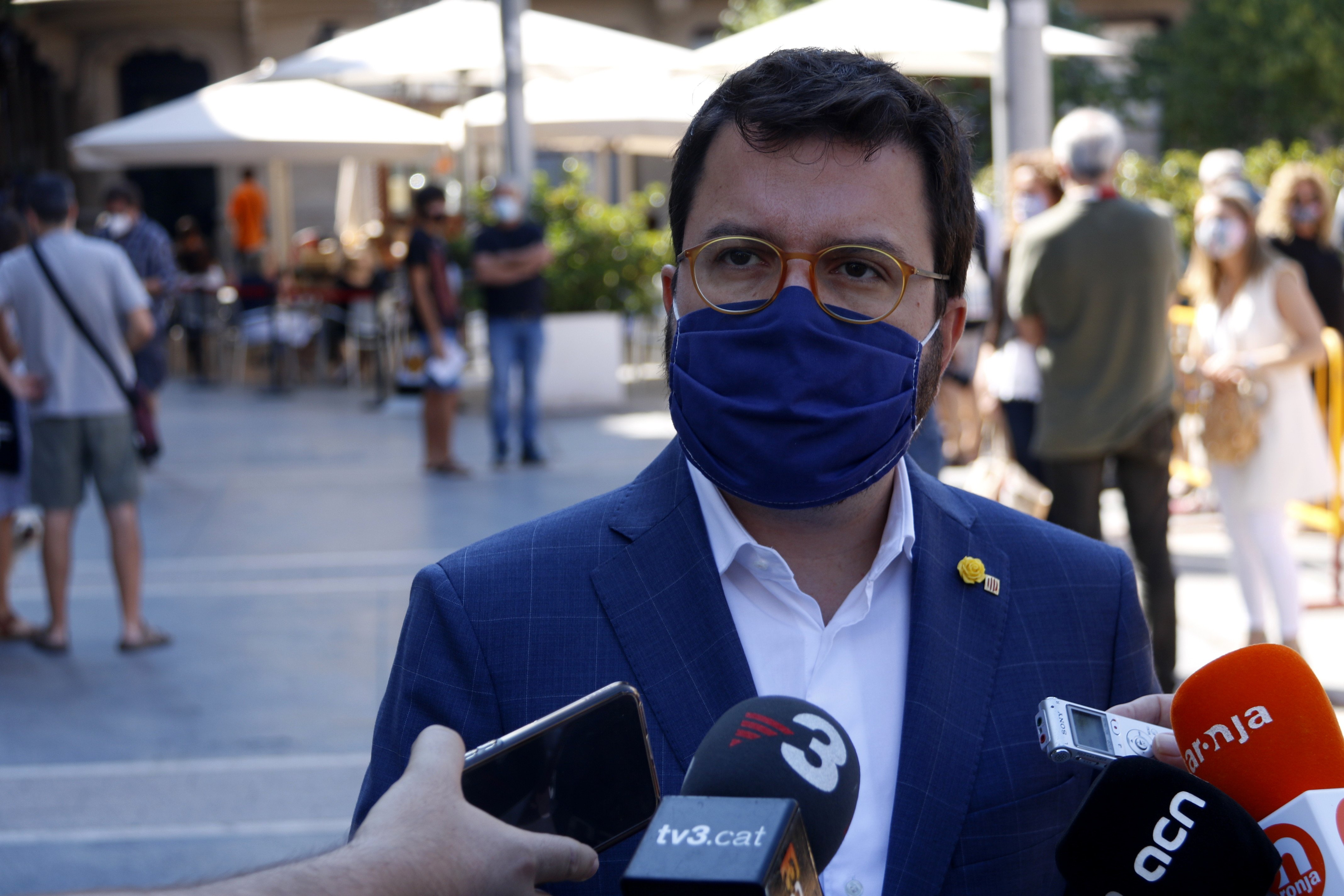 Aragonès insiste en encontrar una respuesta unitaria a la inhabilitación de Torra