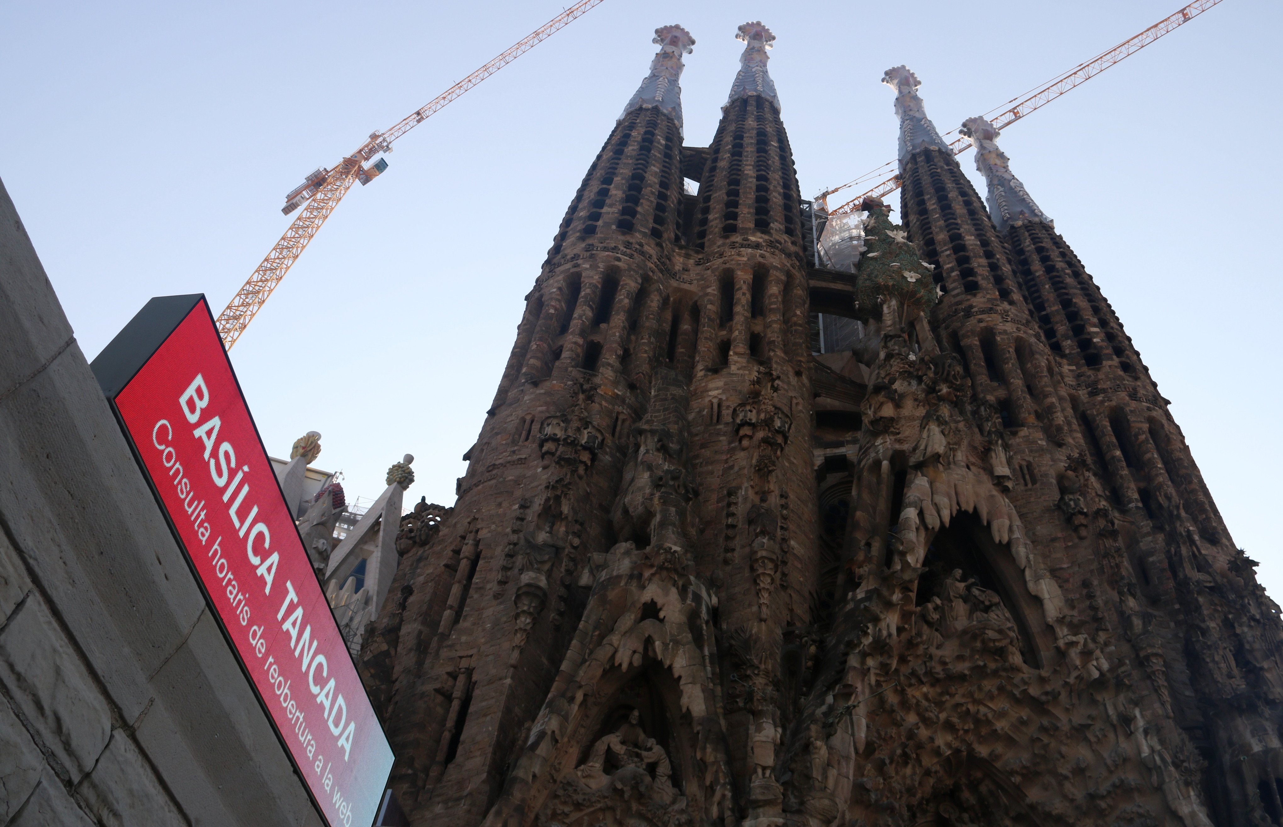 The skyward rise of Barcelona's Sagrada Família, slowed by the pandemic