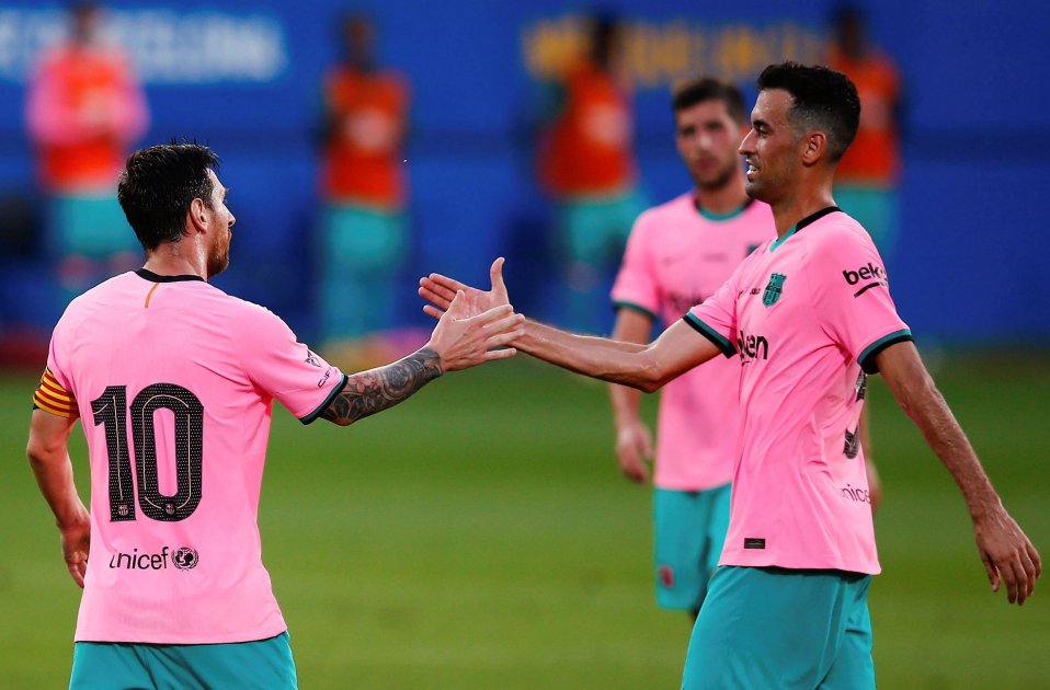 Messi Busquets Barça Girona EFE Messi Busquets Barça Girona EFE