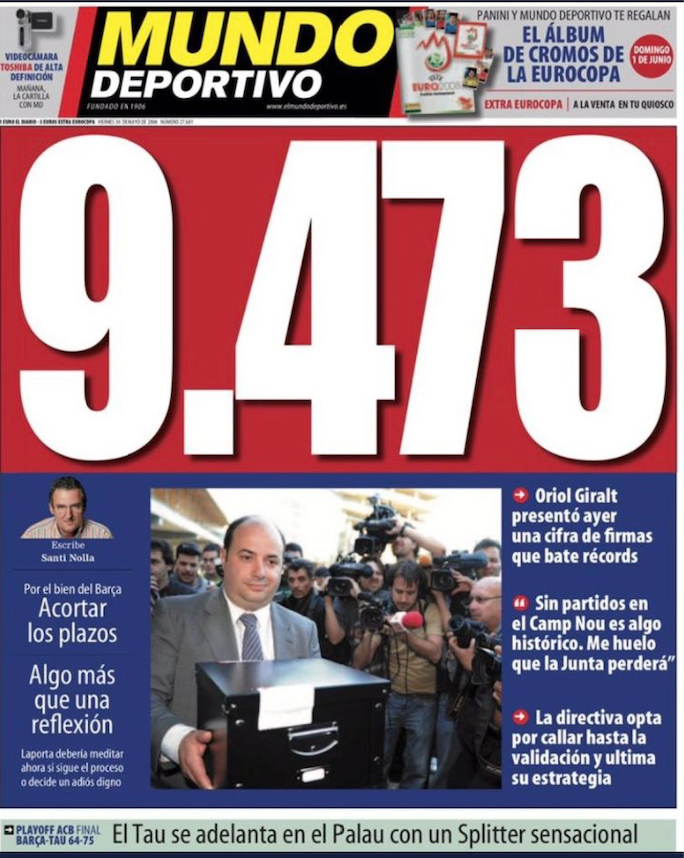 Mundo deportivo laporta mocio