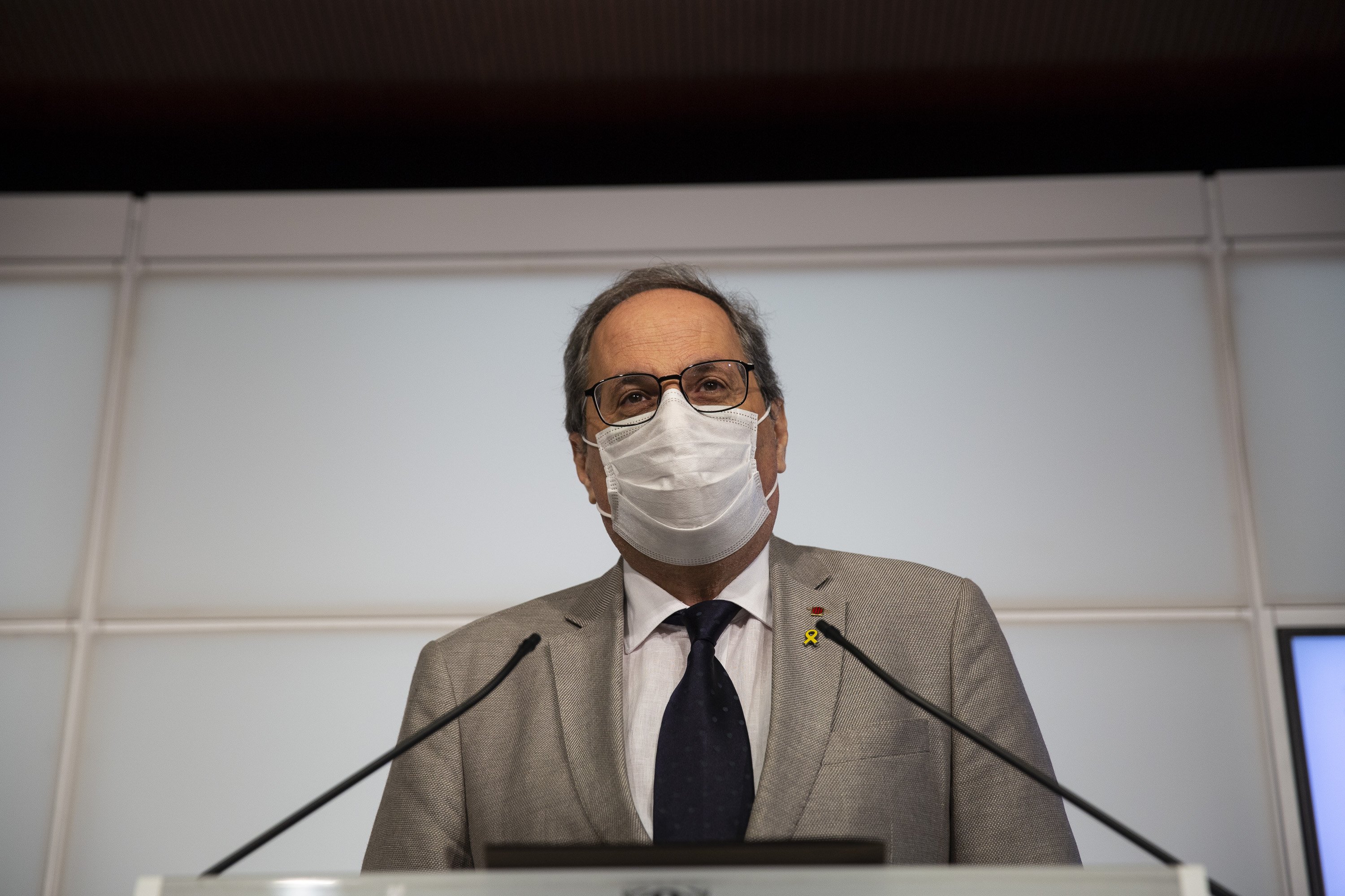 Torra recomienda a los catalanes no viajar a Madrid y reclama más controles