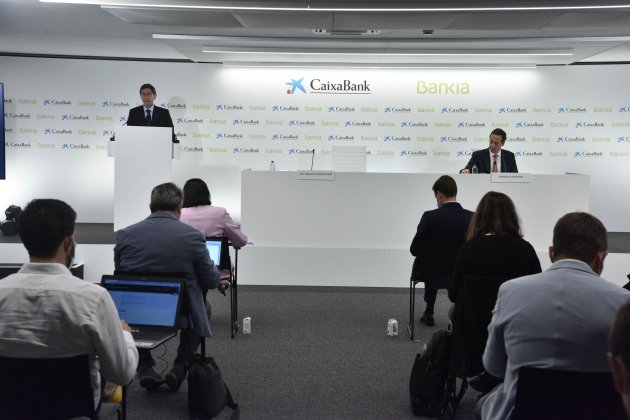 José Ignacio Goirigolzarri, presidente del nuevo CaixaBank, y Gonzalo Gortázar, el nuevo consejero delegado.