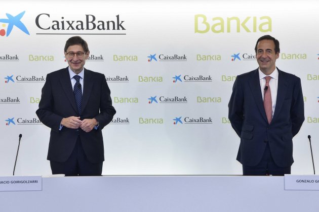 José Ignacio Goirigolzarri y Gonzalo Gortázar Bankia Caixabank Foto CaixaBank