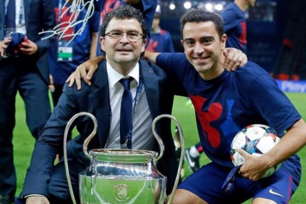 Ricard Pruna Xavi Hernandez Champions @xavi