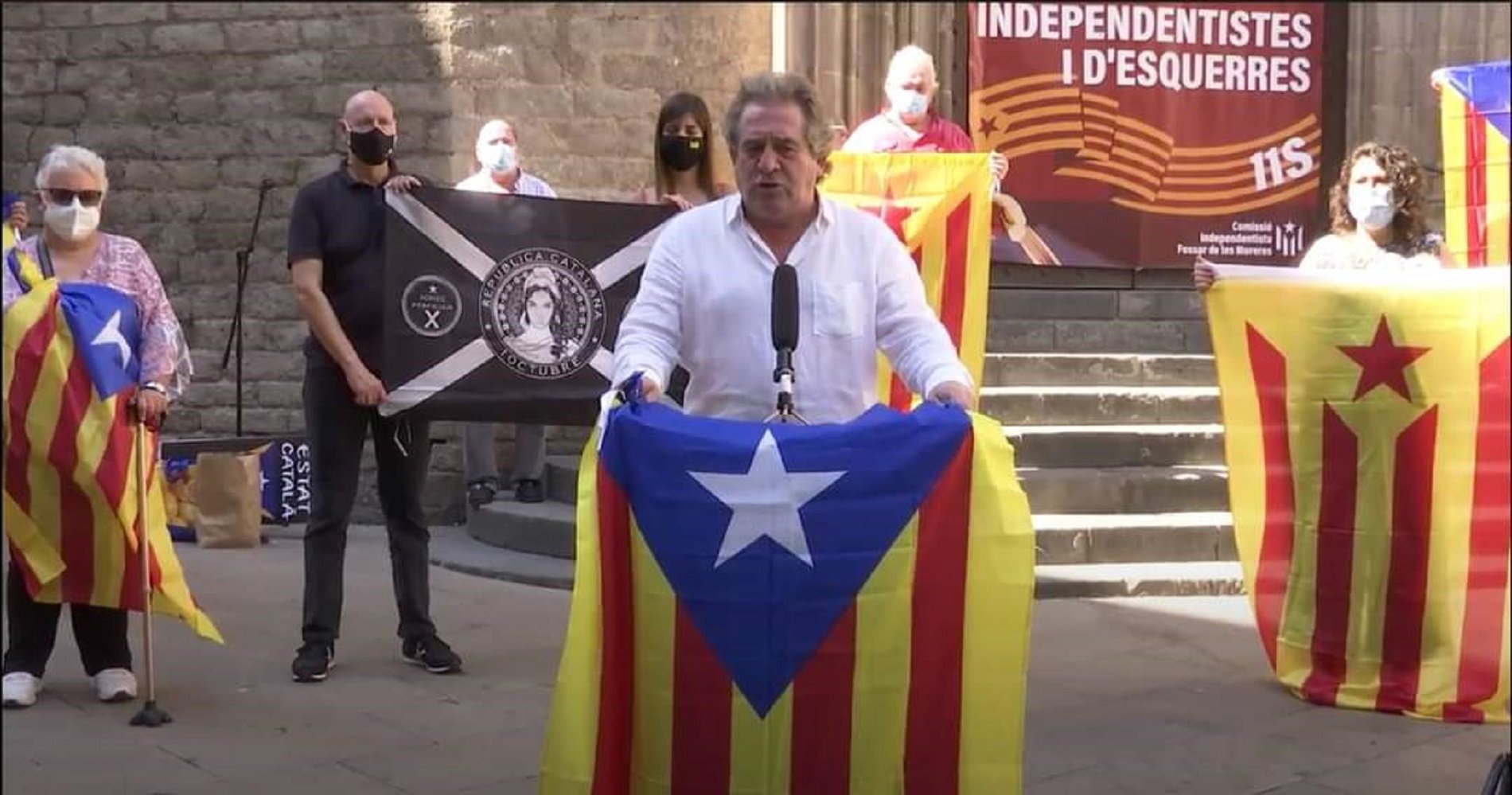 Independentistes d'Esquerres se solidaritzen amb Torra