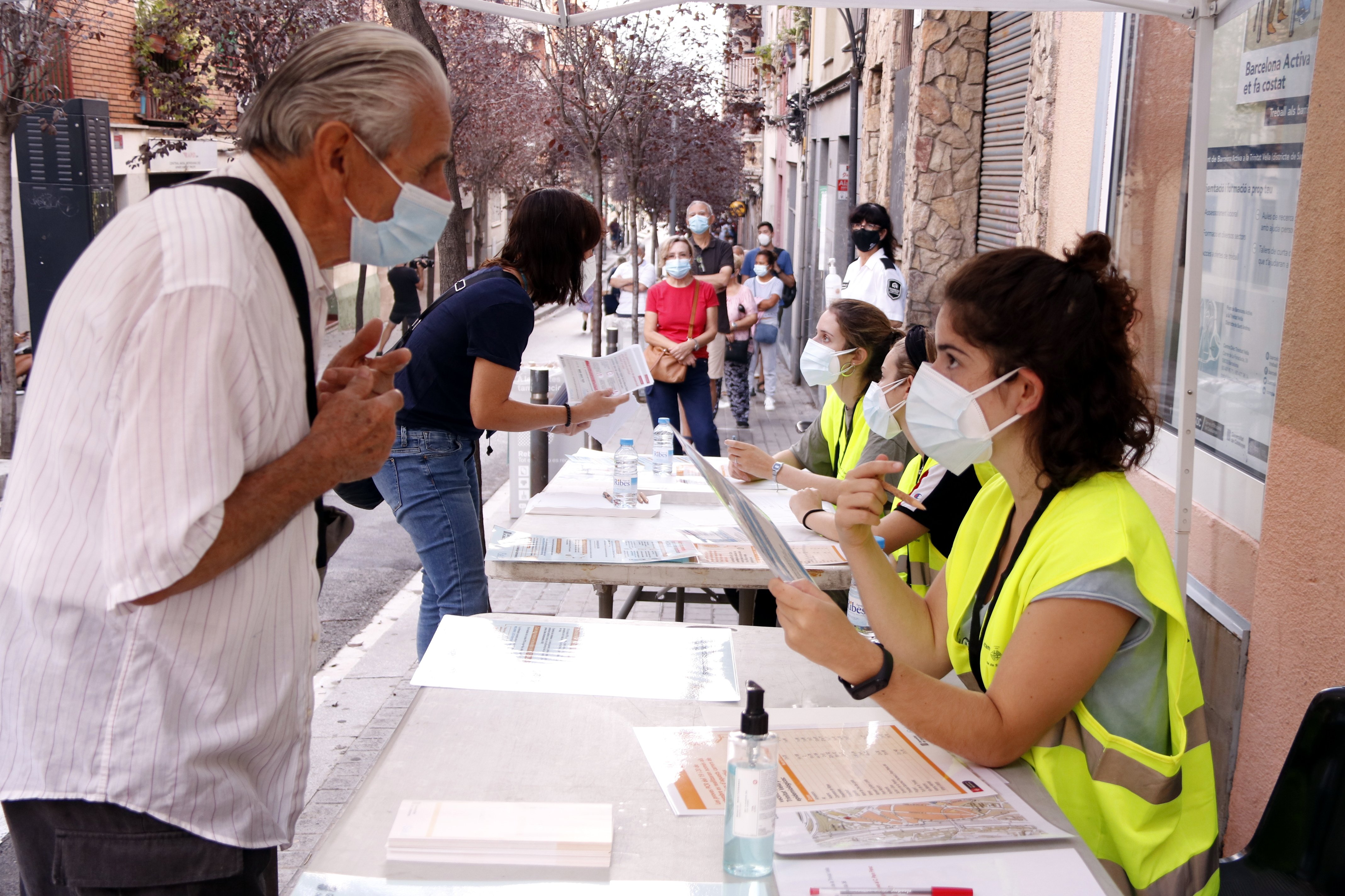 Èxit de participació en el cribratge massiu de Trinitat Vella