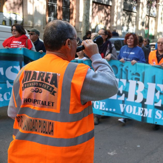 Marea Blanca dona suport a la vaga dels MIR